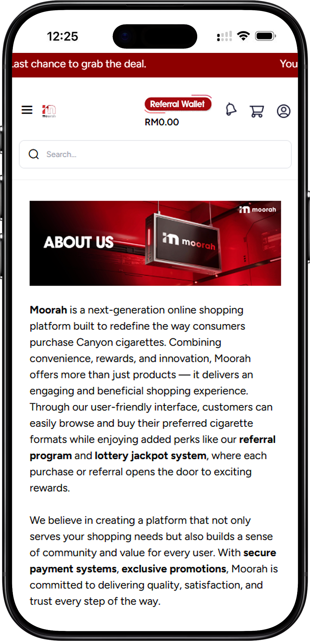 About Moorah Online Shopping Platform