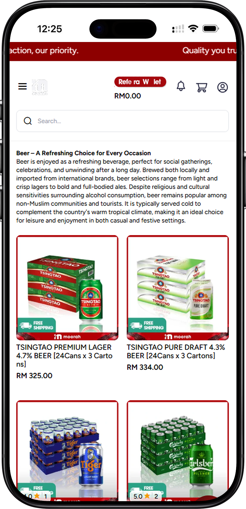 Moorah Beer Products
