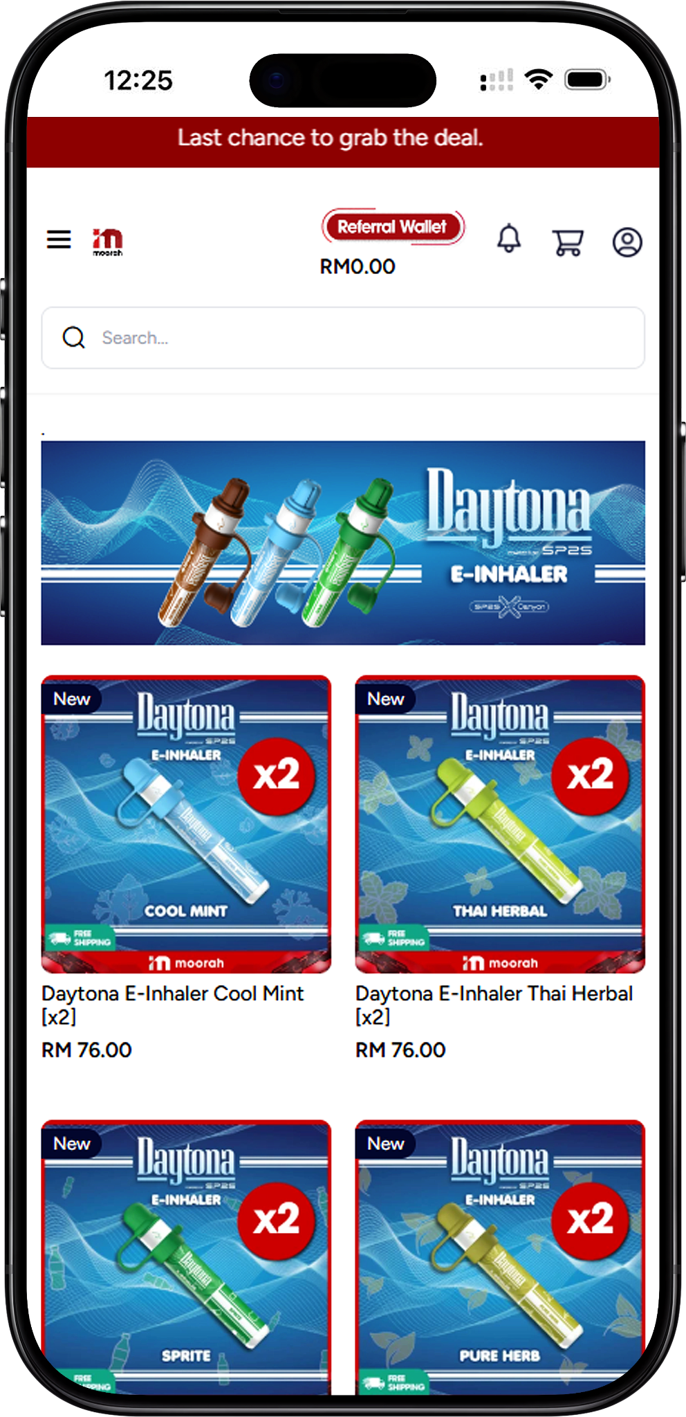 Moorah Daytona E-Inhaler Collection